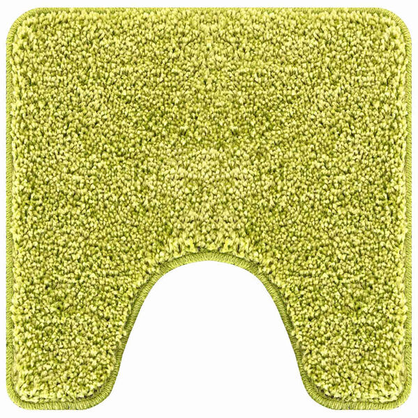vidaXL Anti-slip Bath Mat with Toilet Cut Green 50 x 50 cm PP
