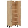 vidaXL Highboard Sonoma Oak 69.5x34x180 cm Engineered Wood