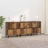 vidaXL Sideboards 3 pcs Old Wood 60 x 35 x 70 cm Engineered Wood