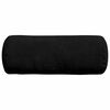 vidaXL Bolster Pillows 2 pcs Black Ø 15 x 40 cm Microfibre Fabric