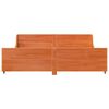 vidaXL Bed Frame without Mattress Wax Brown 180x200 cm Super King Solid Wood Pine