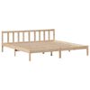 vidaXL Bookcase Bed without Mattress 180x200 cm Super King Solid Wood Pine