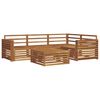 vidaXL Outdoor Sofa Set 5 pcs Natural Solid Acacia Wood
