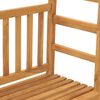 vidaXL Garden Bench with Pergola 115 cm Solid Teak Wood