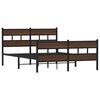 vidaXL Bed Frame without Mattress with Headboard and Footboard 140x190 cm