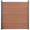 vidaXL Fence Panel Set Brown 526x186 cm WPC