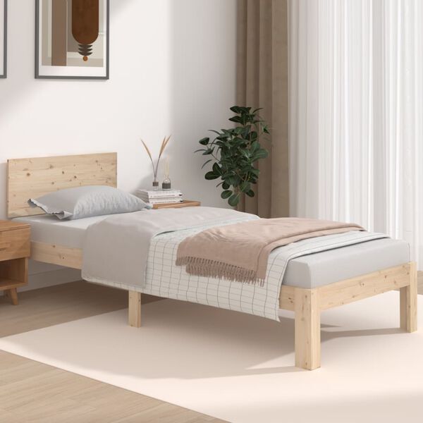 vidaXL Bed Frame without Mattress 75x190cm Small Single