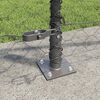 vidaXL Fence Post Grey 50 x 1 m (36 mm mesh) Steel and PVC