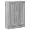 vidaXL Book Cabinet Grey Sonoma 82,5x30,5x115 cm Engineered Wood
