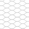 vidaXL Chicken Wire Fence Steel with PVC Coating 25x0.75 m Grey