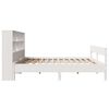 vidaXL Bookcase Bed without Mattress White 160x200cm Solid Wood Pine