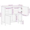 vidaXL Sideboard White 33.5 x 80 x 75 cm