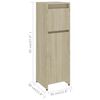 vidaXL Bathroom Cabinet Sonoma Oak 30x30x95 cm Engineered Wood