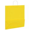 vidaXL Paper Bags 250 pcs with Handles Yellow 45x17x48 cm