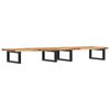 vidaXL Basin Shelf Wall Mounted Steel and Solid Wood Acacia