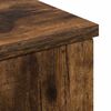 vidaXL Bathroom Cabinet with Drawer Smoked Oak 30 x 35 x 80 cm
