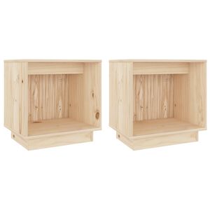 vidaXL Bedside Cabinets 2 pcs 40x30x40 cm Solid Wood Pine