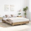 vidaXL Bed Frame No Mattress Artisan Oak 100x200 cm Engineered Wood