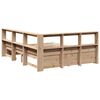 vidaXL Bookcase Bed without Mattress 140x190 cm Solid Wood Pine