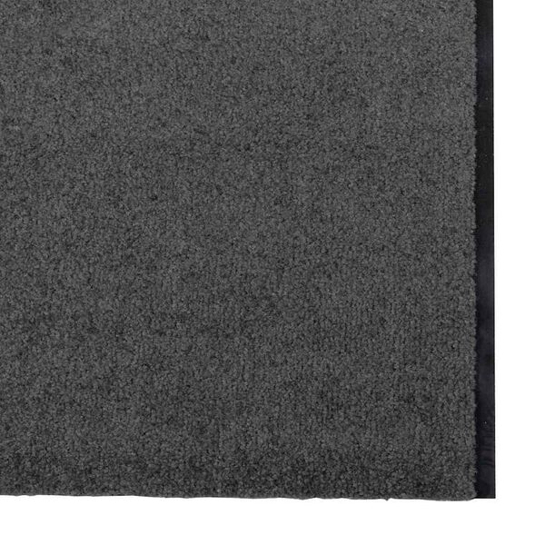 vidaXL Doormat Anthracite and Black 120 x 400 cm Polyamide and PVC
