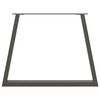 vidaXL Dining Table Legs V-Shape 2 pcs Anthracite 100x(72-73.3) cm Steel