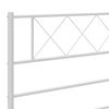vidaXL Metal Replace Headboard White 193 cm