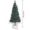 vidaXL Artificial Pre-lit Christmas Tree with Ball Set Green 240 cm