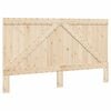 vidaXL Bed Frame without Mattress Grey 200x200 cm Solid Wood Pine