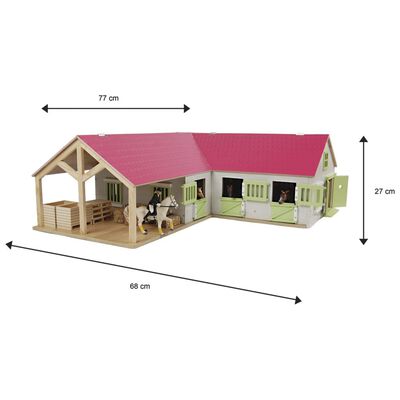 Kids Globe Horse Stable 1:24 Pink