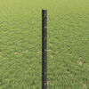 vidaXL Fence with Post Grey 0.8 x 25 m Steel