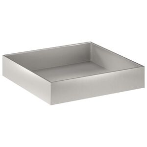 vidaXL Garden Planter Silver 80 x 80 x 20 cm Stainless Steel
