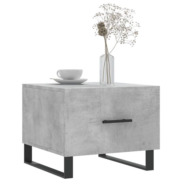 vidaXL Coffee Table Concrete Grey 50x50x40 cm Engineered Wood