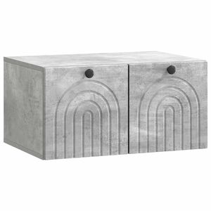 vidaXL Wall-Mounted TV Cabinet Concrete Grey 59.5 x 41 x 30 cm