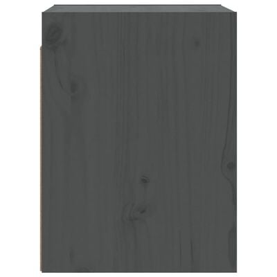 vidaXL Wall Cabinets 2 pcs Grey 30x30x40 cm Solid Wood Pine