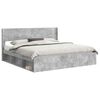 vidaXL Bed Frame with Storage and Headboard Concrete Grey 180 x 200 cm