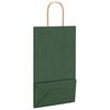 vidaXL Paper Bags 50 pcs with Handles Green 21x11x36 cm