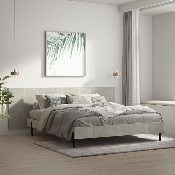 vidaXL Wall Headboard Concrete Grey 240x1.5x80 cm Engineered Wood