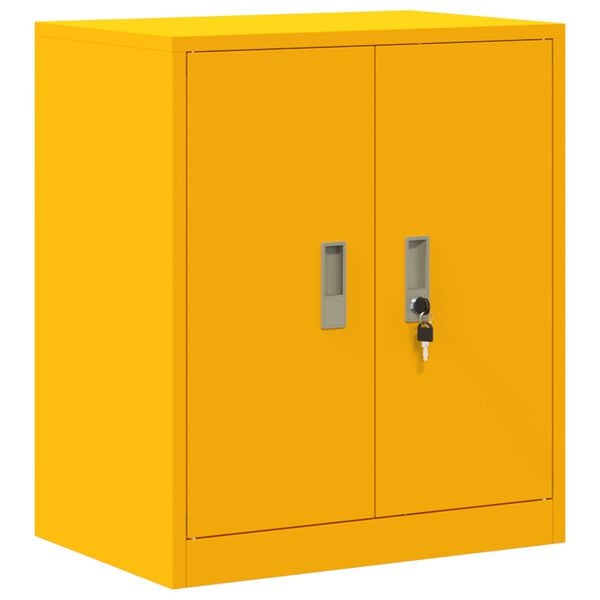 vidaXL Storage Cabinet with Storage Mustard Yellow 60 x 40 x 70 cm