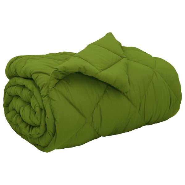 vidaXL Winter Duvet Green 220 x 155 cm Microfiber