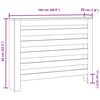vidaXL Radiator Cover Concrete Grey 104x20x82 cm Engineered Wood