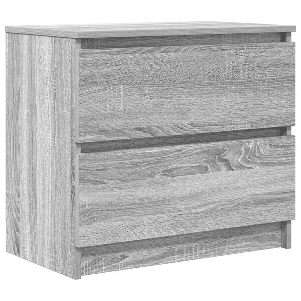 vidaXL TV Cabinet Grey Sonoma 60x35x54 cm Engineered Wood
