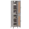 vidaXL Highboard Grey Sonoma 34.5x34x180 cm Engineered Wood