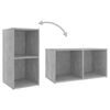 vidaXL 5 Piece TV Cabinet Set Concrete Grey Engineered Wood