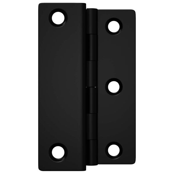 vidaXL Hinge 12 pcs Black 38 x 17 x 60 mm Iron