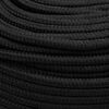 vidaXL Boat Rope Full Black 10 mm 25 m Polypropylene