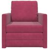 vidaXL Sofa Bed Wine Red 74 x 77 x 81 cm Velvet