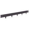 vidaXL Lawn Edging 10 pcs 100 x 12 cm Steel Black