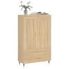 vidaXL Highboard Sonoma Oak 69.5x31x115 cm Engineered Wood