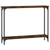 vidaXL Console Table Smoked Oak 100x22.5x75 cm Engineered Wood