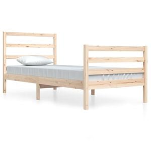 vidaXL Bed Frame without Mattress Solid Wood Pine 90x200 cm
